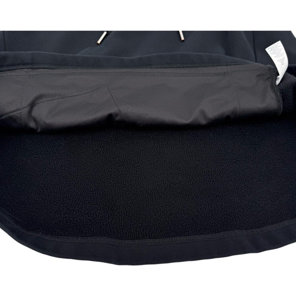 ATHLETA Large Cozy Karma Half Zip Hoodie Black Fleece High-Low Sporty Cozy *FLAW - Picture 13 of 13